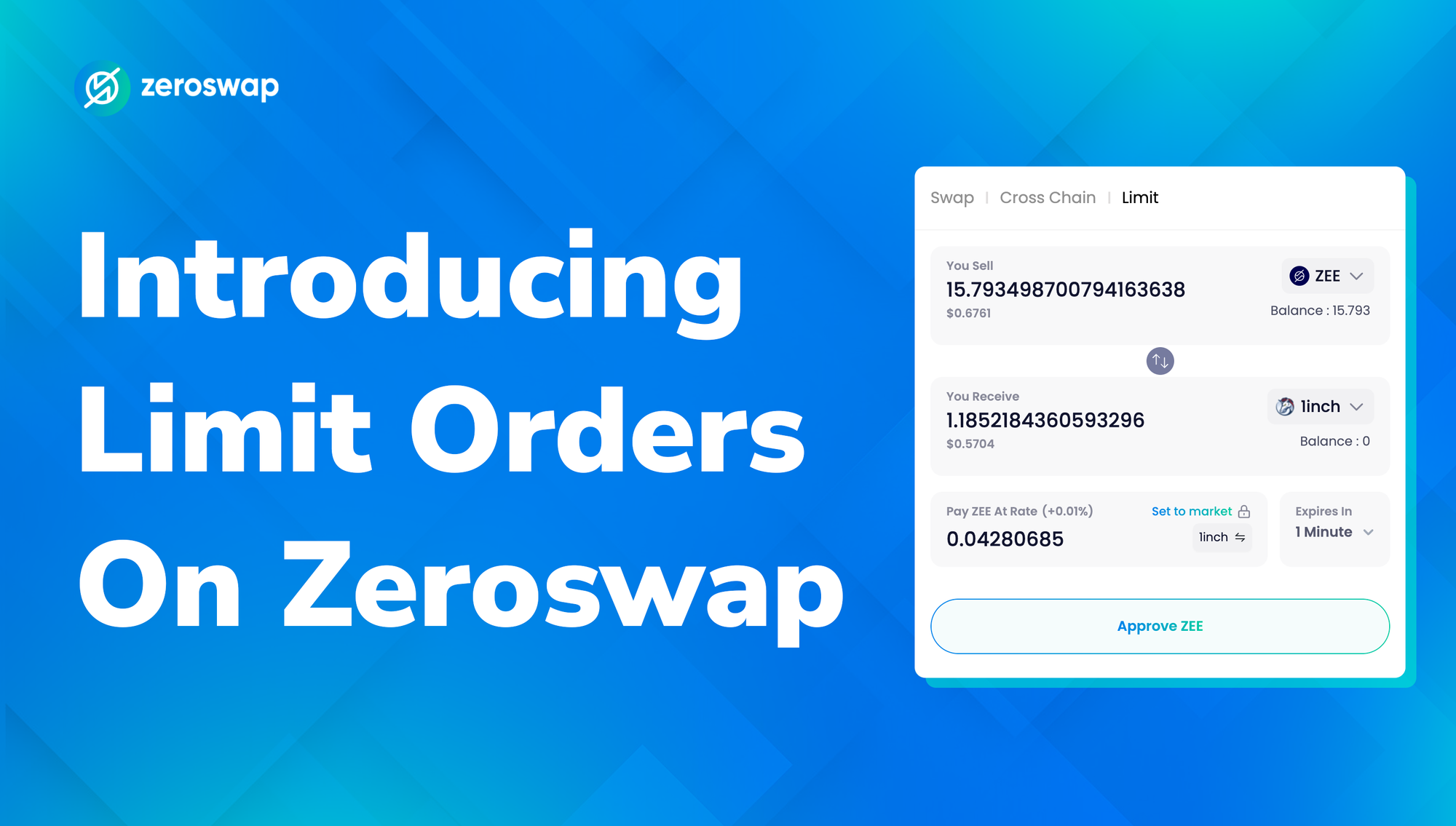 Limit Orders are Now Live on ZeroSwap DEX Meta Aggregator!